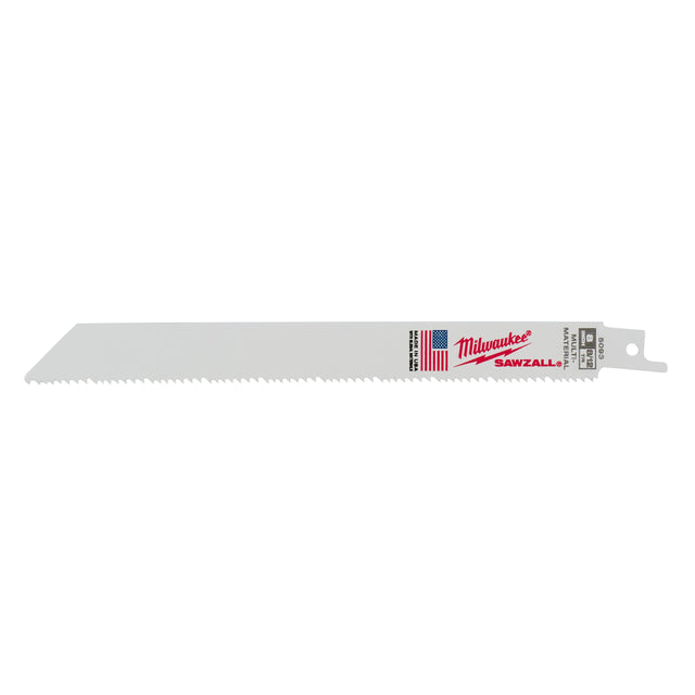 Milwaukee Säbelsägeblatt General Purpose, flexibel 200mm – Zahnteilung 3.2/2.1 mm (8/12 TPI) – Produktbild 1