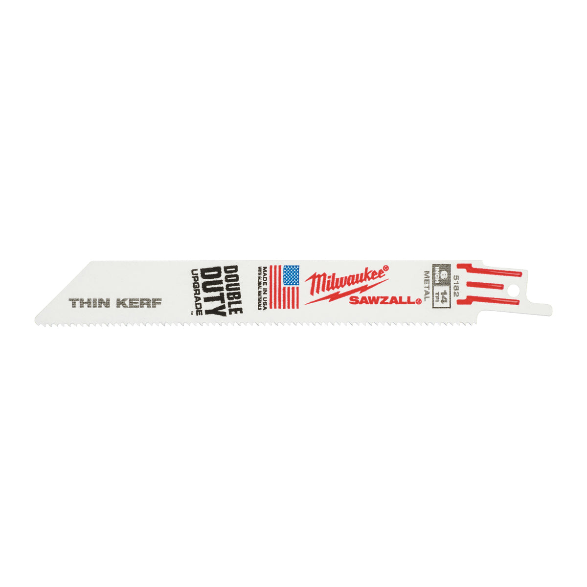 Milwaukee Säbelsägeblatt Metall THIN KERF 150mm – Zahnteilung 1.8 mm (14 TPI) – Produktbild 1