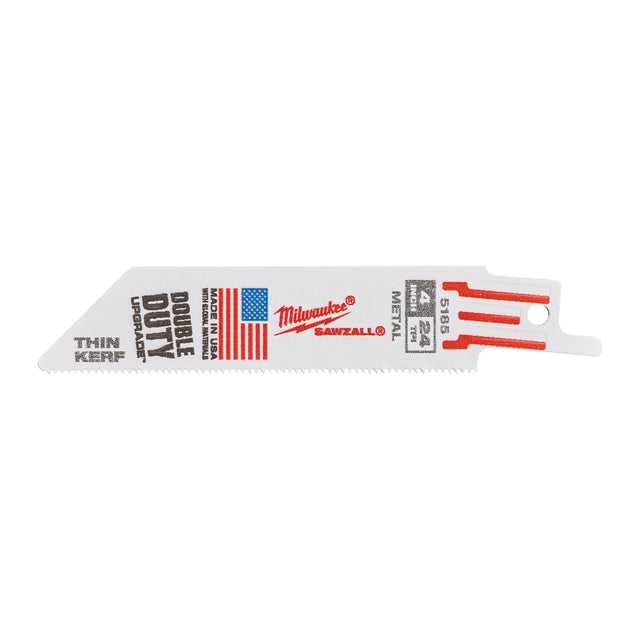 Milwaukee Säbelsägeblatt Metall THIN KERF 100mm – Zahnteilung 1 mm (24 TPI) – Produktbild 1