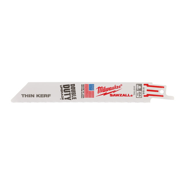 Milwaukee Säbelsägeblatt Metall THIN KERF 150mm – Zahnteilung 1 mm (24 TPI) – Produktbild 1
