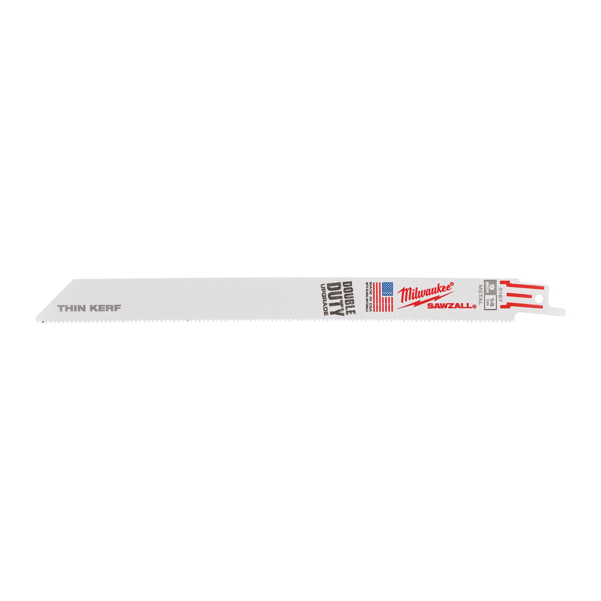 Milwaukee Säbelsägeblatt Metall THIN KERF 230mm – Zahnteilung 1.8 mm (14 TPI) – Produktbild 1