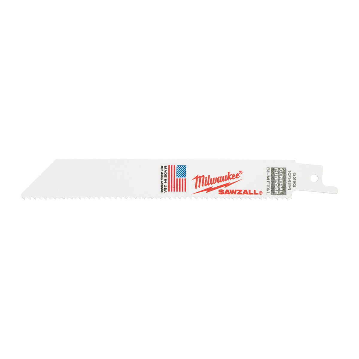 Milwaukee Säbelsägeblatt General Purpose, flexibel 150mm – Zahnteilung 2.5/1.8 mm (10/14 TPI) – Produktbild 1