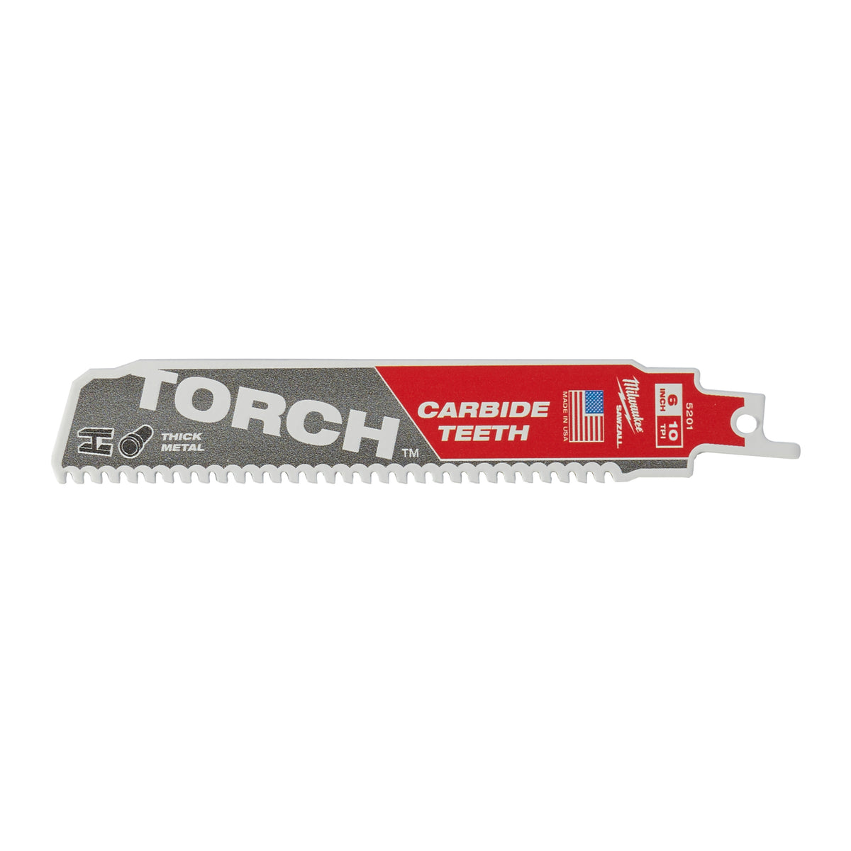 Milwaukee Säbelsägeblatt Metall THE TORCH HM-bestückt 150mm – Zahnteilung 2.5 mm (10 TPI) – Produktbild 2