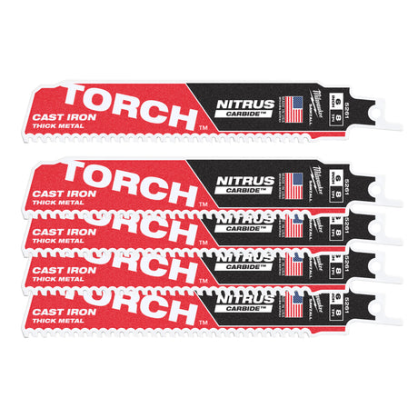 Milwaukee Säbelsägeblatt Metall THE TORCH NITRUS HM-bestückt 150mm – Zahnteilung 3.2 mm (8 TPI) – Produktbild 2