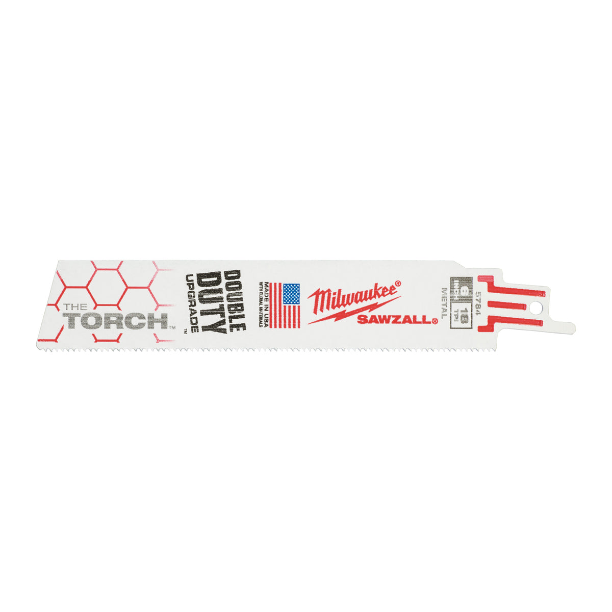 Milwaukee Säbelsägeblatt Metall THE TORCH 150mm – Zahnteilung 1.4 mm (18 TPI) – Produktbild 1