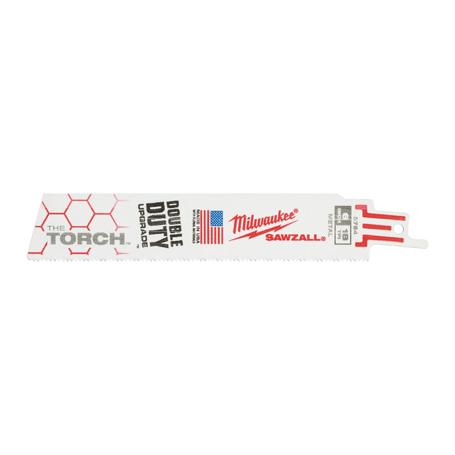 Milwaukee Säbelsägeblatt Metall THE TORCH 150mm – Zahnteilung 1.4 mm (18 TPI) – Produktbild 1