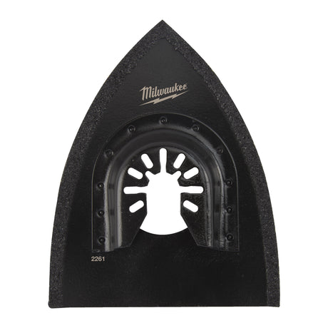 Milwaukee Multitool OPEN-LOK HM-Raspel zum Grobschliff von Fliesenkleber, Mörtel und Holz 95 x 75 mm – Produktbild 1