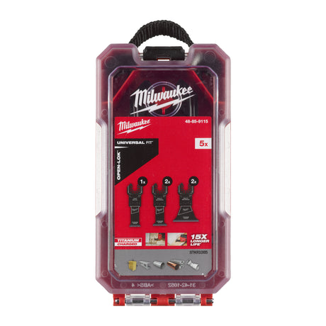 Milwaukee Multitool OPEN-LOK Zubehör-Set 5-teiliges Set in PACKOUT kompatibler Kassette – Produktbild 1