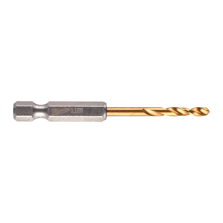 Milwaukee SHOCKWAVE Metallbohrer HSS-G RED HEX Titan 1/4" – Produktbild 3
