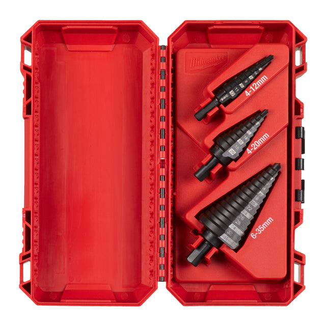 Milwaukee Stufenbohrer Set – 3-teilig – Produktbild 1