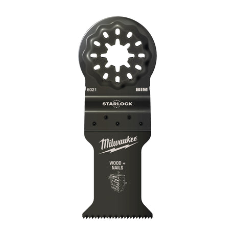 Milwaukee Multitool Starlock Bi-Metall Tauchsägeblatt für Schnitte in Holz mit Nägeln 35 x 42 mm – Produktbild 1