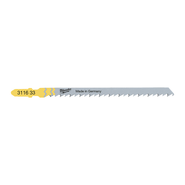 Milwaukee Stichsägeblatt Holz schnelle Schnitte 105mm – Zahnteilung 4 mm T344D – Produktbild 1