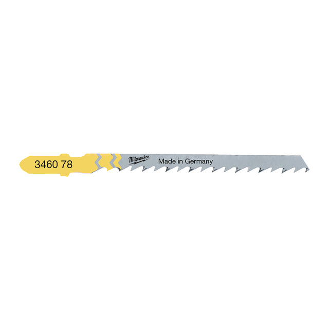 Milwaukee Stichsägeblatt Holz Kurvenschnitte 75mm – Zahnteilung 4 mm T244D – Produktbild 1