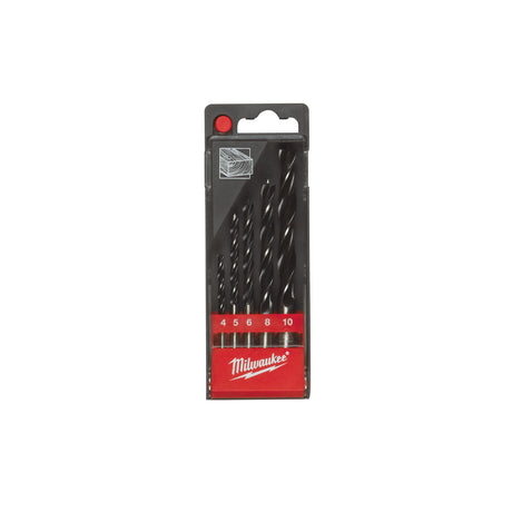 Milwaukee Holzspiralbohrer DIN 7487 E Kassette 5-teilig – 4/5/6/8/10 mm – Produktbild 1