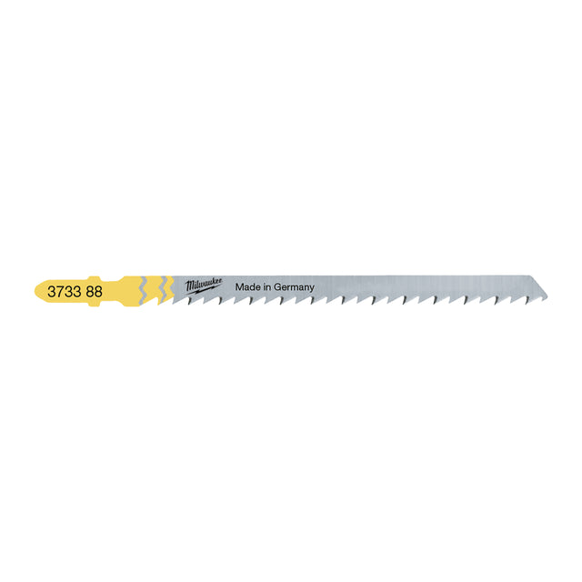 Milwaukee Stichsägeblatt Holz für präzise, gerade Schnitte 105mm – Zahnteilung 4 mm verstärktes Blatt – Produktbild 1