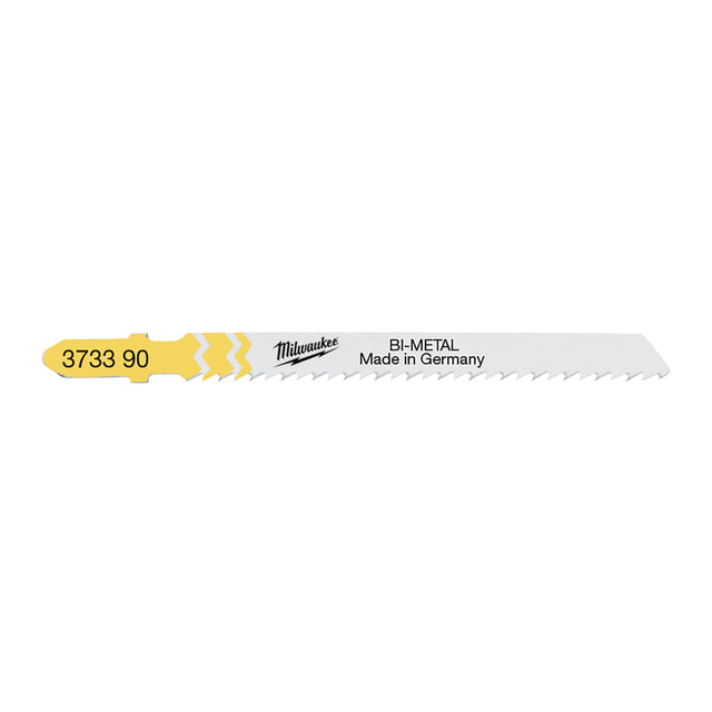 Milwaukee Stichsägeblatt Holz splitterfreie Schnitte Bi-Metall 75mm – Zahnteilung 2.5 mm T101BF – Produktbild 1