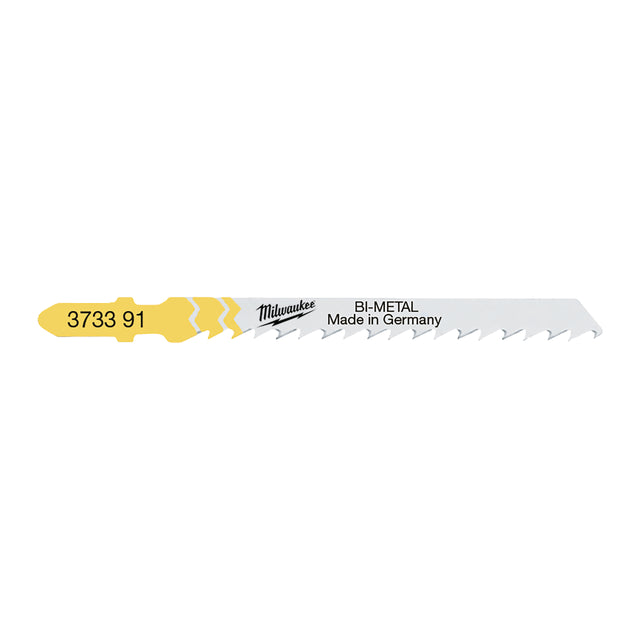 Milwaukee Stichsägeblatt Holz schnelle Schnitte Bi-Metall 75mm – Zahnteilung 4 mm T144DF – Produktbild 1