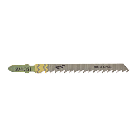 Milwaukee Stichsägeblatt Holz splitterfreie Schnitte 75mm – Zahnteilung 4 mm T101D – Produktbild 2