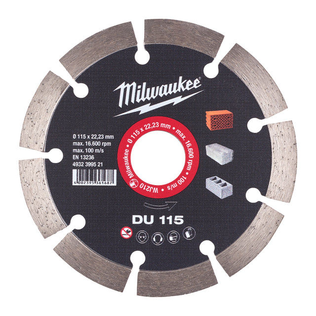 Milwaukee Diamanttrennscheibe DU 115 mm – Produktbild 1