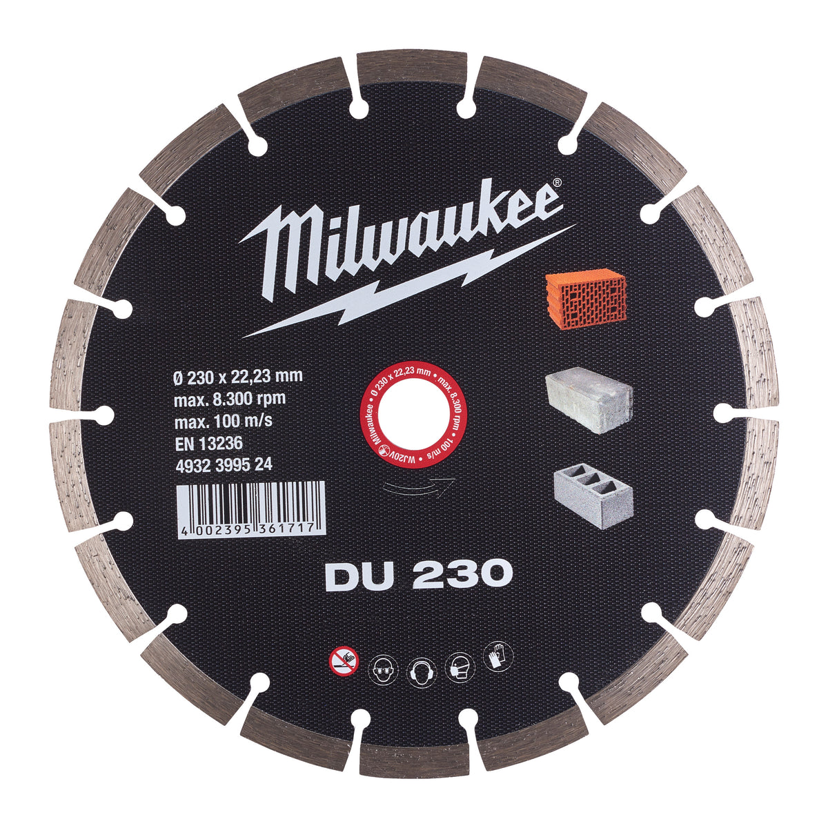 Milwaukee Diamanttrennscheibe DU 230 mm – Produktbild 1