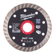 Milwaukee Diamanttrennscheibe DUT 115 mm – Produktbild 1