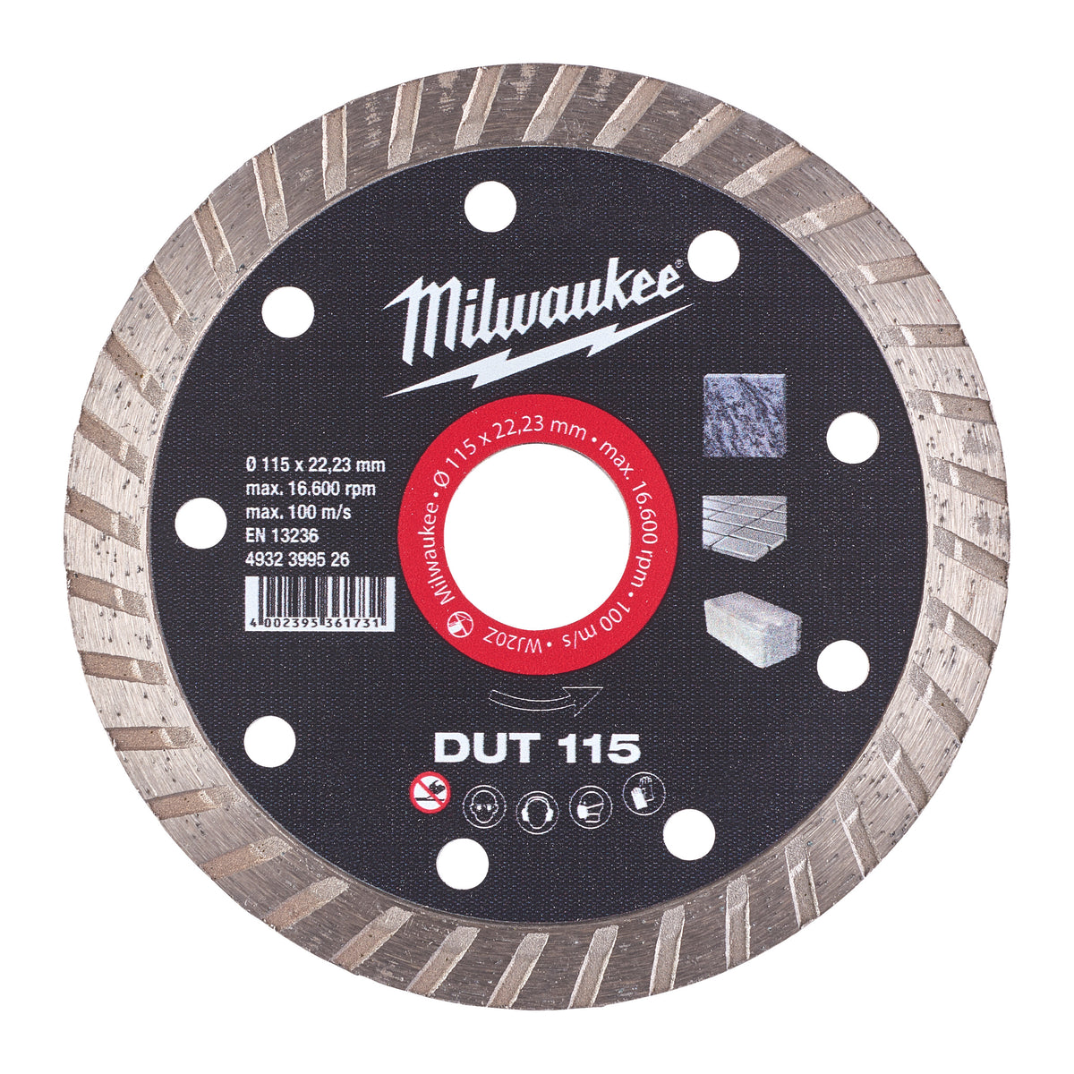 Milwaukee Diamanttrennscheibe DUT 115 mm – Produktbild 1