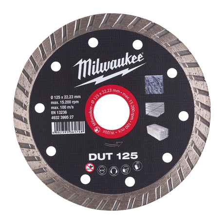 Milwaukee Diamanttrennscheibe DUT 125 mm – Produktbild 1