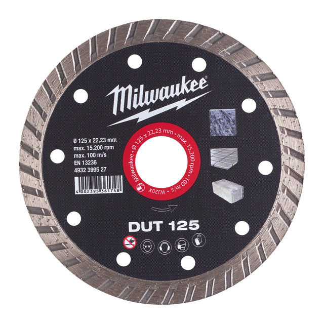Milwaukee Diamanttrennscheibe DUT 125 mm – Produktbild 1
