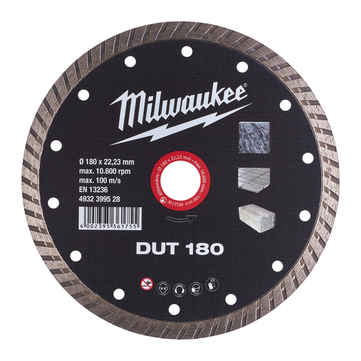 Milwaukee Diamanttrennscheibe DUT 180 mm – Produktbild 1