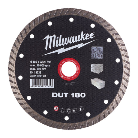 Milwaukee Diamanttrennscheibe DUT 180 mm – Produktbild 1