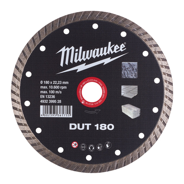 Milwaukee Diamanttrennscheibe DUT 180 mm – Produktbild 1