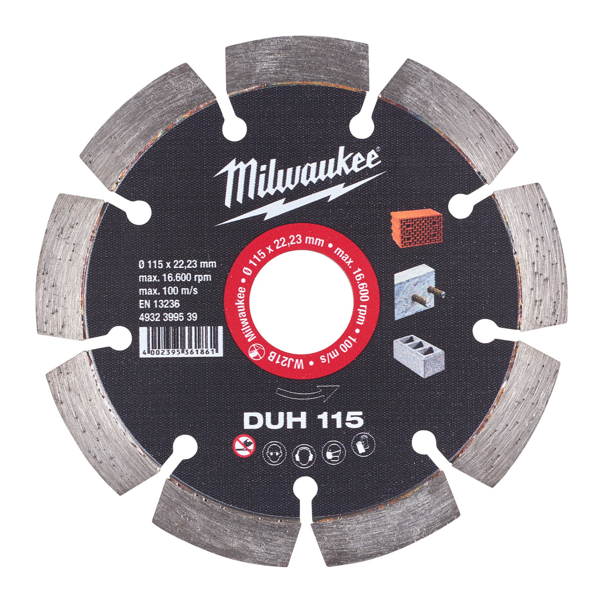 Milwaukee Diamanttrennscheibe DUH 115 mm – Produktbild 1