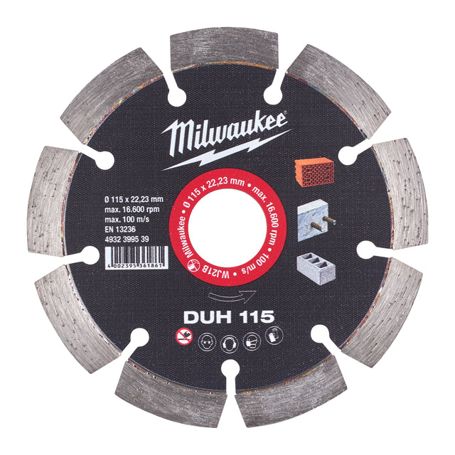 Milwaukee Diamanttrennscheibe DUH 115 mm – Produktbild 1