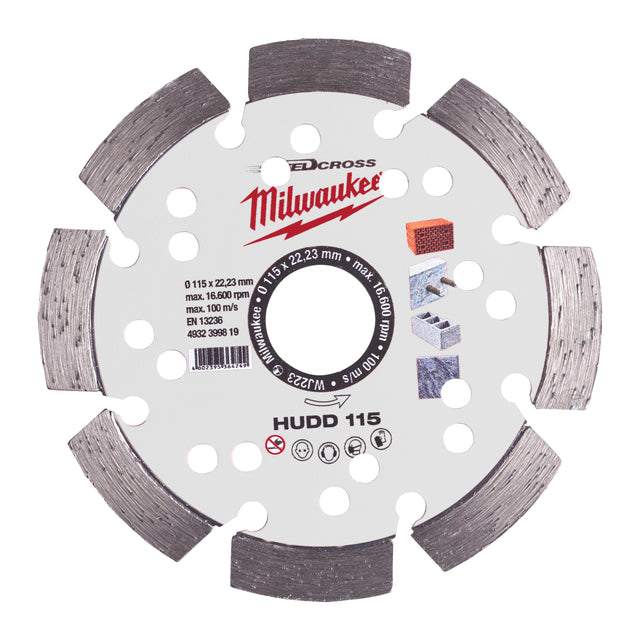 Milwaukee Speedcross Diamanttrennscheibe HUDD 115 mm – Produktbild 1