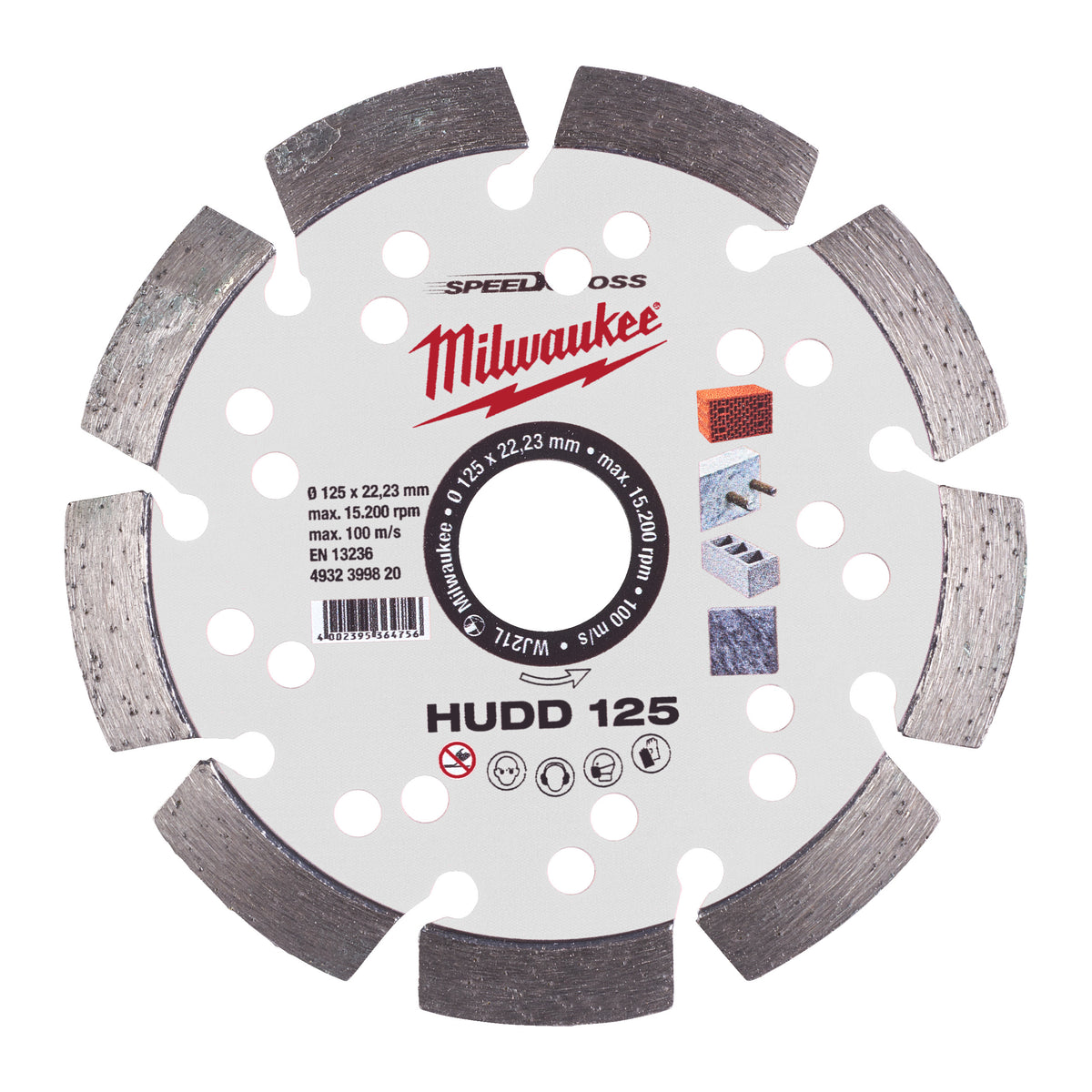 Milwaukee Speedcross Diamanttrennscheibe HUDD 125 mm – Produktbild 1