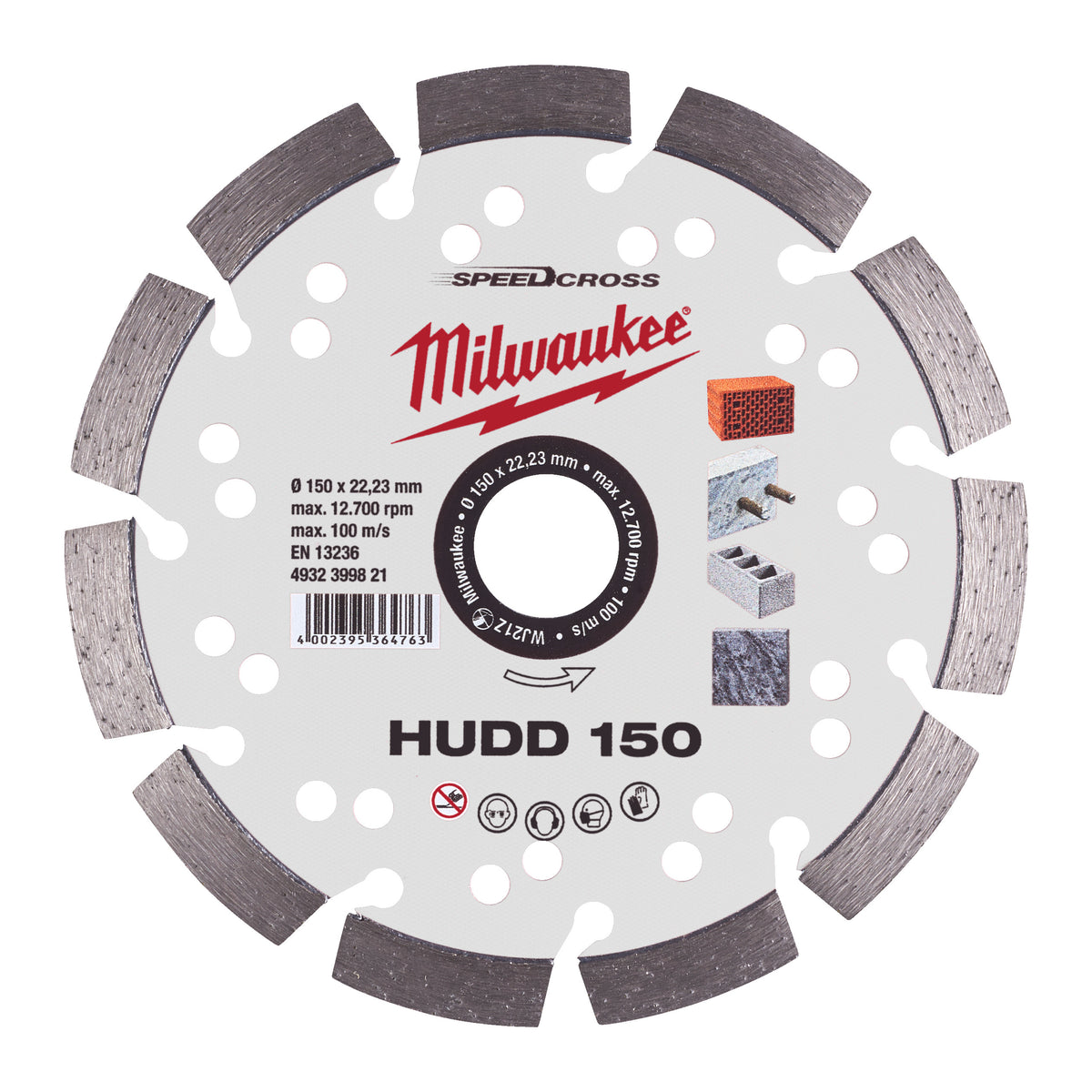 Milwaukee Speedcross Diamanttrennscheibe HUDD 150 mm – Produktbild 1
