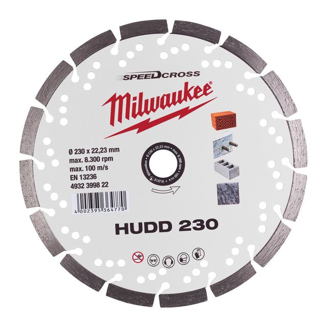 Milwaukee Speedcross Diamanttrennscheibe HUDD 230 mm – Produktbild 1
