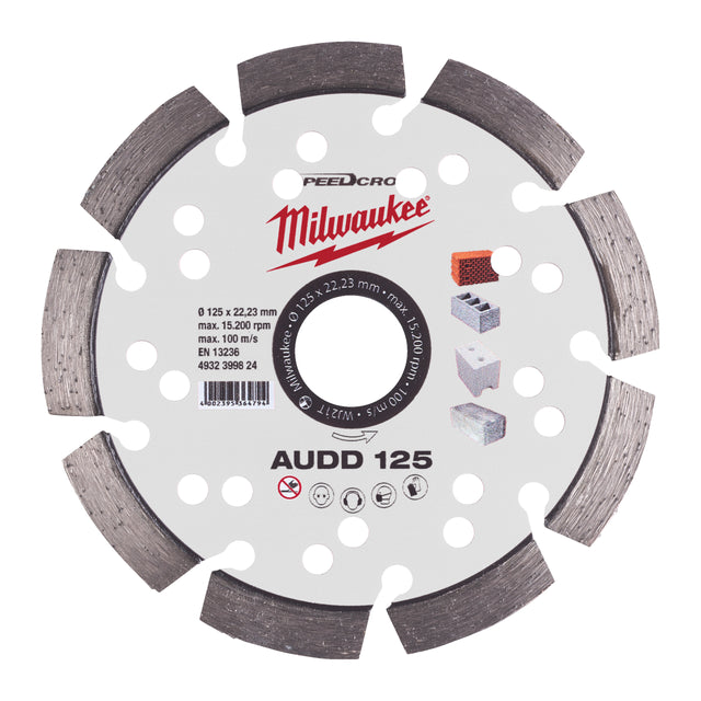 Milwaukee Speedcross Diamanttrennscheibe AUDD 125 mm – Produktbild 1