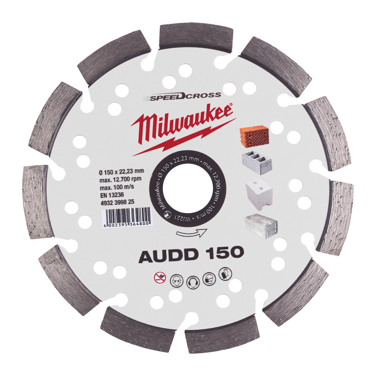 Milwaukee Speedcross Diamanttrennscheibe AUDD 150 mm – Produktbild 1