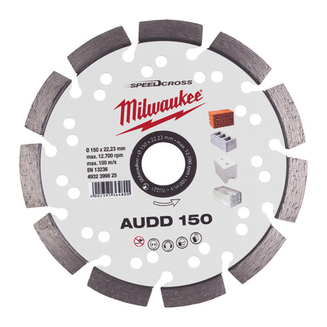 Milwaukee Speedcross Diamanttrennscheibe AUDD 150 mm – Produktbild 1
