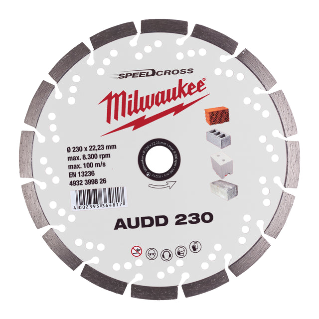 Milwaukee Speedcross Diamanttrennscheibe AUDD 230 mm – Produktbild 1