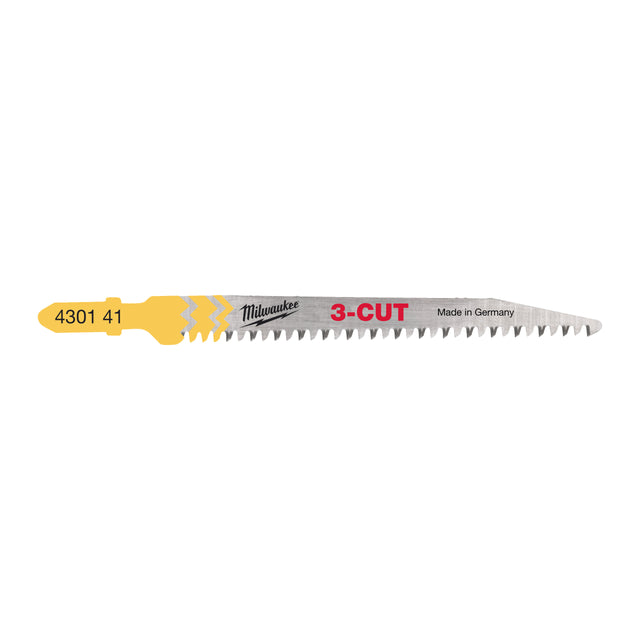 Milwaukee Stichsägeblatt Holz schnelle, splitterfreie Schnitte 91mm – Zahnteilung 2.5 mm 3-CUT T234X – Produktbild 1