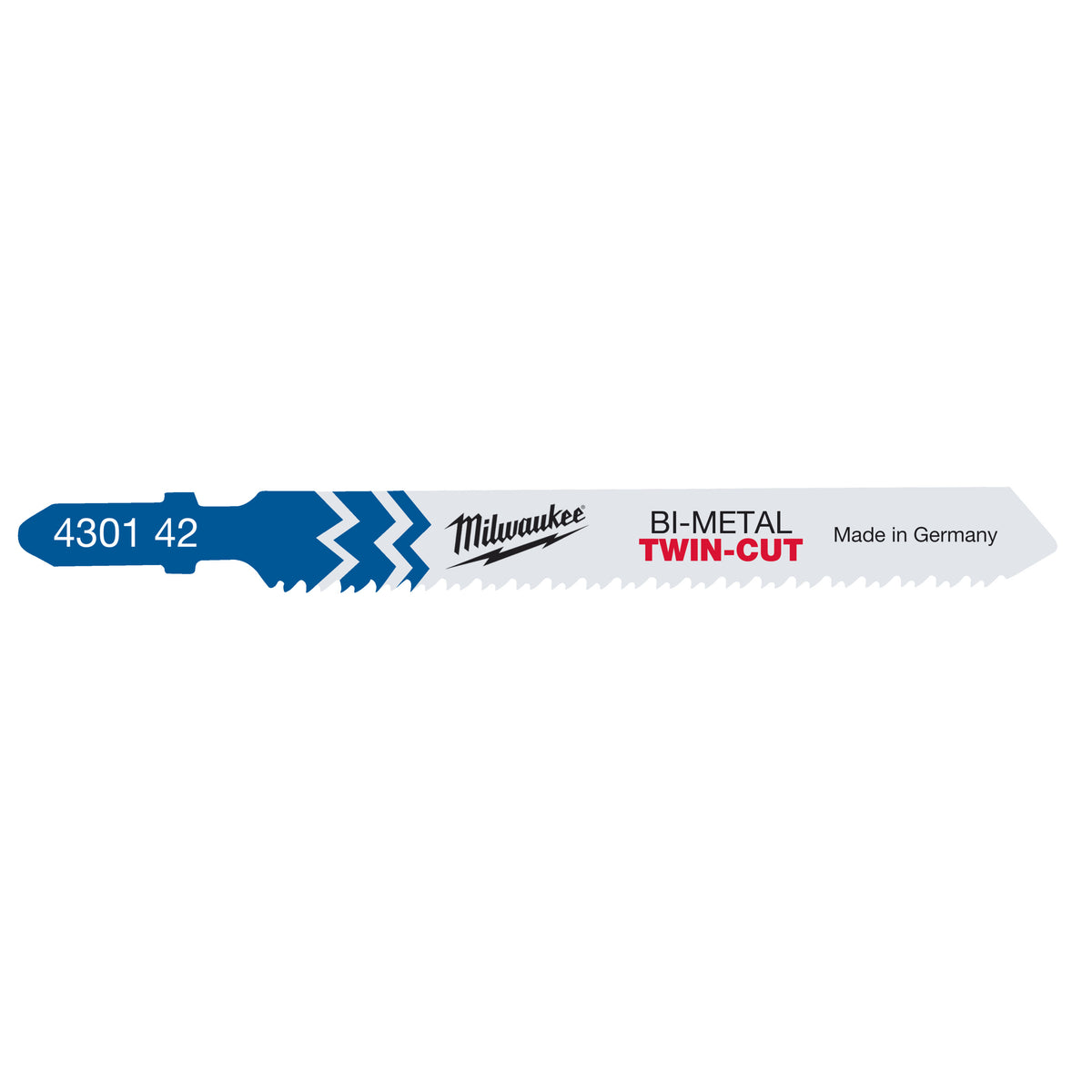 Milwaukee Stichsägeblatt Metall Bi-Metall 91mm – Zahnteilung 2.5/1.8 mm TWIN-CUT T123XF – Produktbild 1