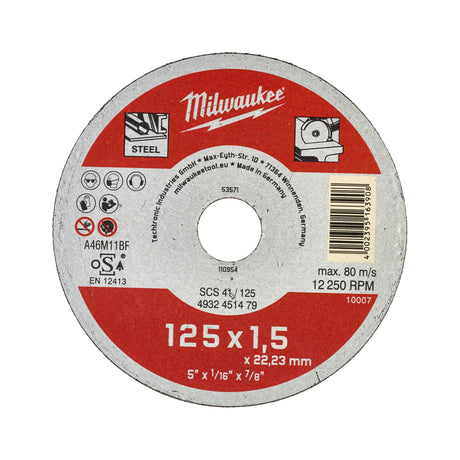 Milwaukee Metalltrennscheibe Contractor 125 mm – Produktbild 2