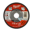 Milwaukee Metalltrennscheibe PRO+ INOX 115 mm – Produktbild 1