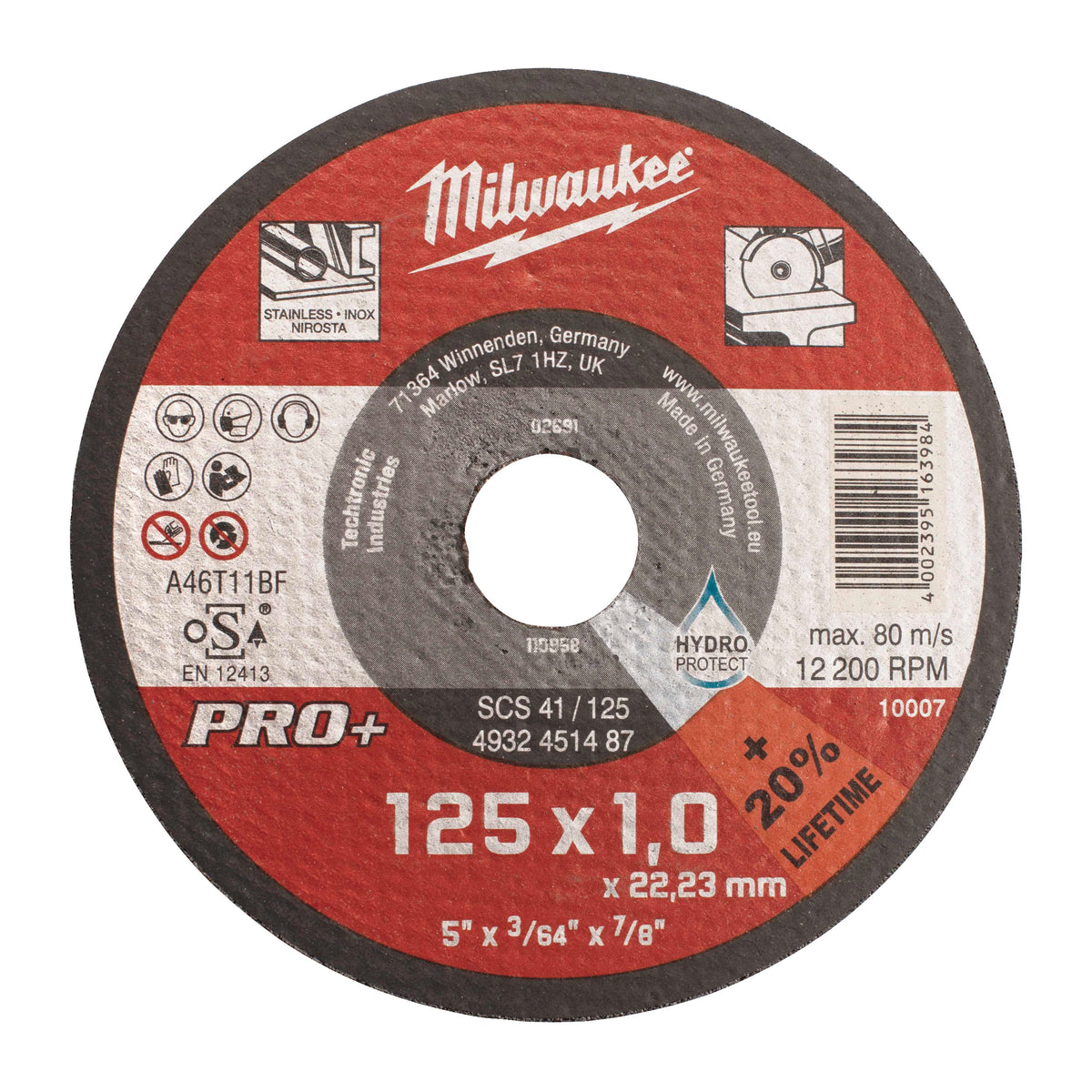 Milwaukee Metalltrennscheibe PRO+ INOX 125 mm – Produktbild 3