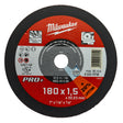 Milwaukee Metalltrennscheibe PRO+ INOX 180 mm – Produktbild 1