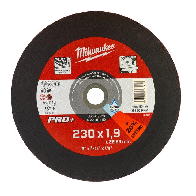 Milwaukee Metalltrennscheibe PRO+ INOX 230 mm – Produktbild 1