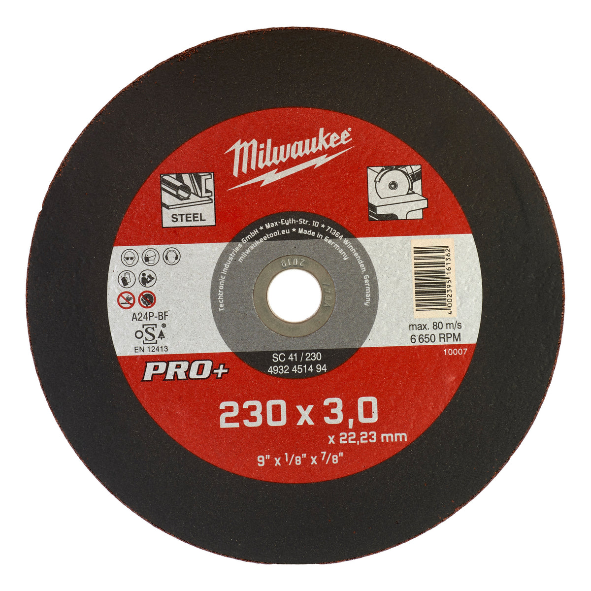 Milwaukee Metalltrennscheibe PRO+ 230 mm – Produktbild 1