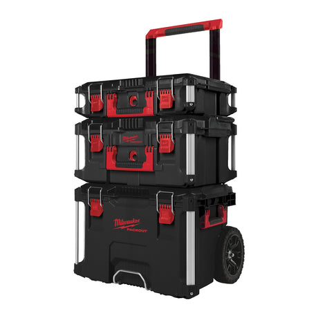 Milwaukee PACKOUT Starter-Set 1 3-teilig PACKOUT Trolley-Koffer, Koffer groß u. Koffer - 4932464244